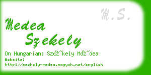 medea szekely business card